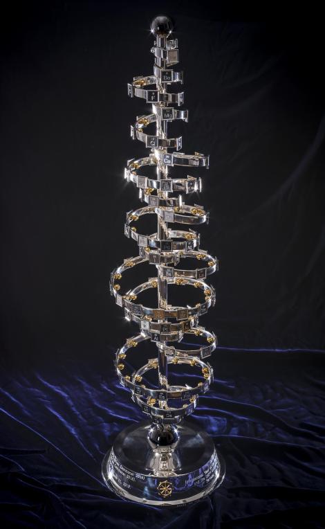 Periodic spiral sculpture