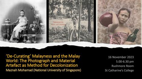 Publicity image for De-curating Malayness event