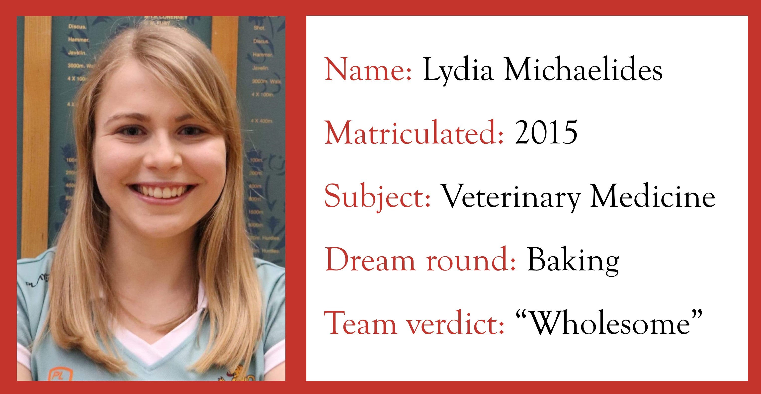 Profile for Lydia Michaelides