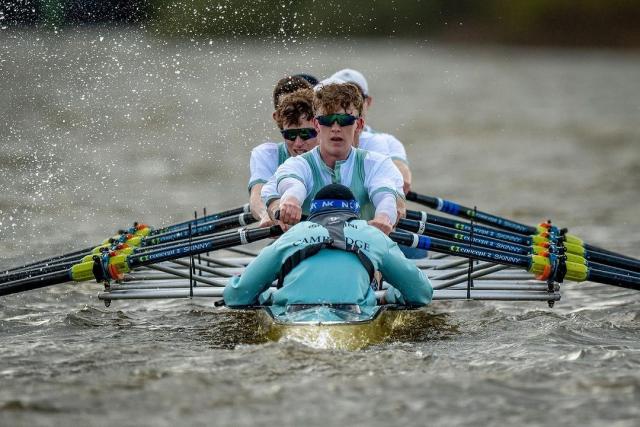 Cambridge men's lightweight boat in the 2024 Lightweight Boat Races 
