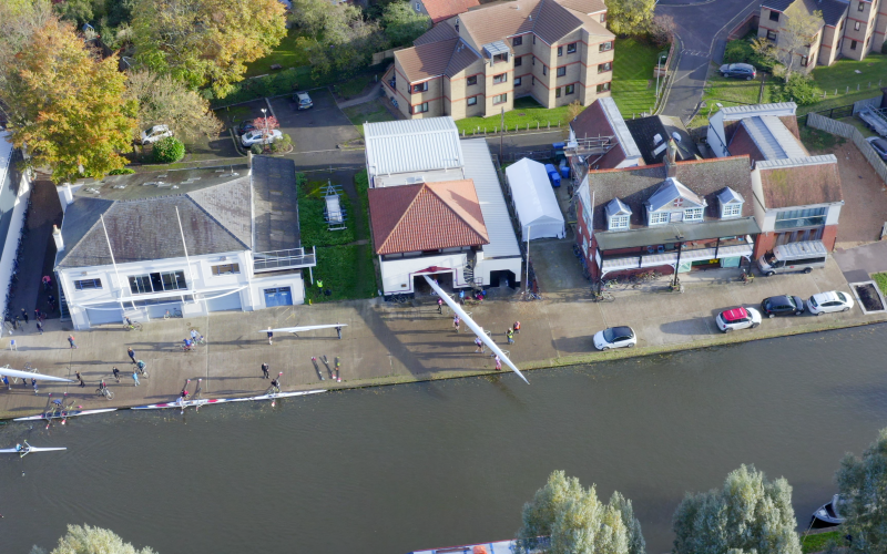 St Catharine's College boathouse