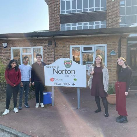 Outreach roadshow team at Norton College