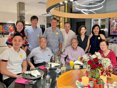 St Catharine's alumni at a St Catharine's Day dinner in Singapore