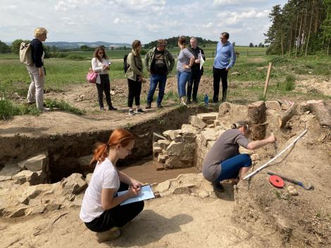 Archaeological dig at Lety in Czechia