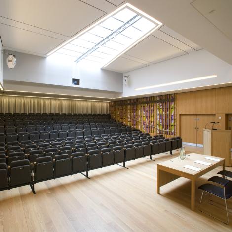 McGrath Centre auditorium set up theatre style