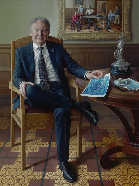 Portrait of Professor Sir Mark Welland by Miriam Escofet
