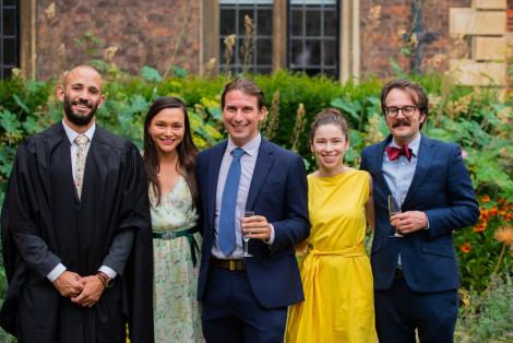 St Catharine's postgraduate students at their midsummer event