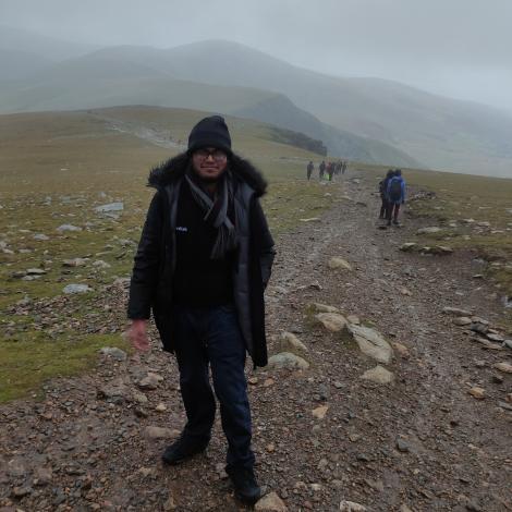 Sharafiab Chowdhury on the 2022 charity hike in Snowdonia National Park