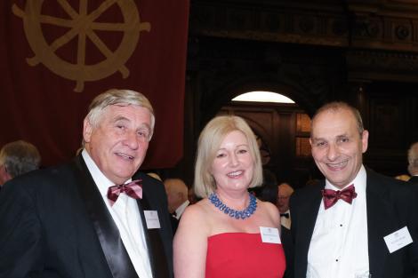 Michael Roberts, Joanna Reeves and Sir John Benger at the St Catharine's Alumni Society Centenary Dinner