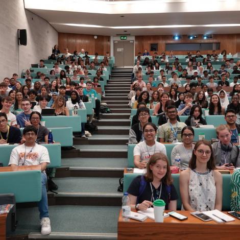 STEM SMART participants in a lecture hall