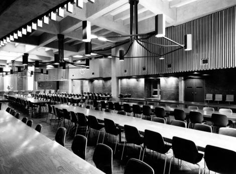The dining hall at St Catharine's in 1967