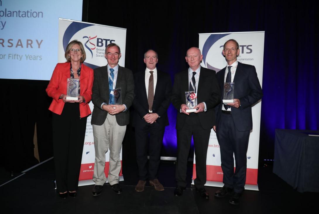 Winners of the British Transplantation Society’s 50th Anniversary Lifetime Achievement Awards