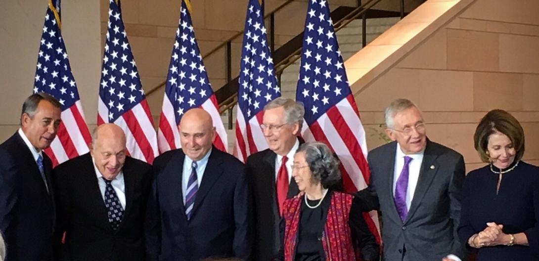 Richard (third from left) at the ceremony awarding the Congressional Gold Medal in 2015